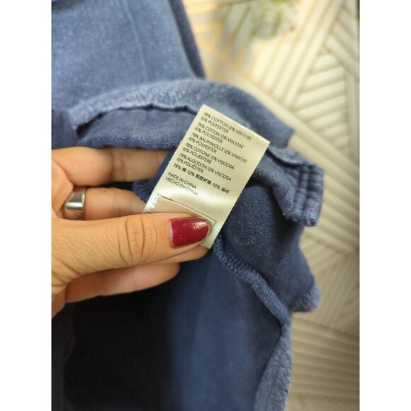 Free People Ruby Shirt Jacket Large Navy - Picture 7 of 8